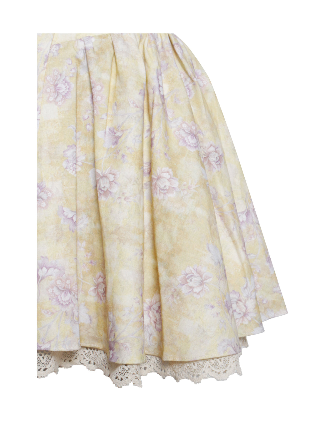 Oana Floral Print Linen Off Shoulder Mini Dress - HOUSE OF SHE
