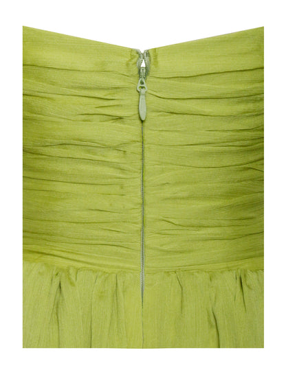 Frani Olive Mesh Mini Dress