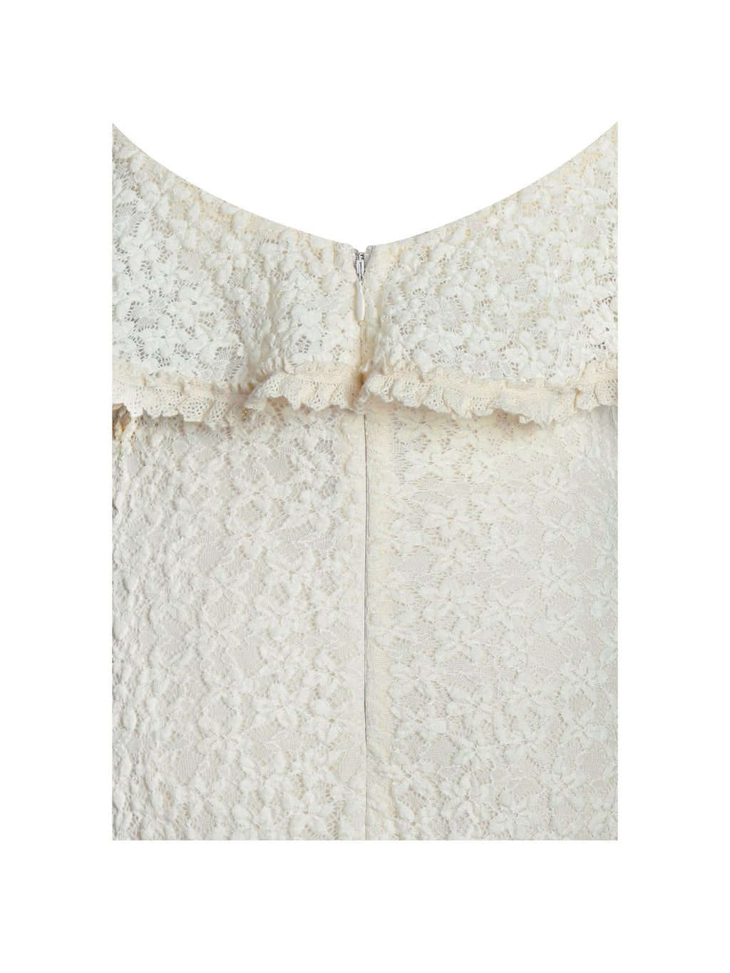 Idra Lace Trim Sleeveless Crochet Midi Trailing Dress - HOUSE OF SHE
