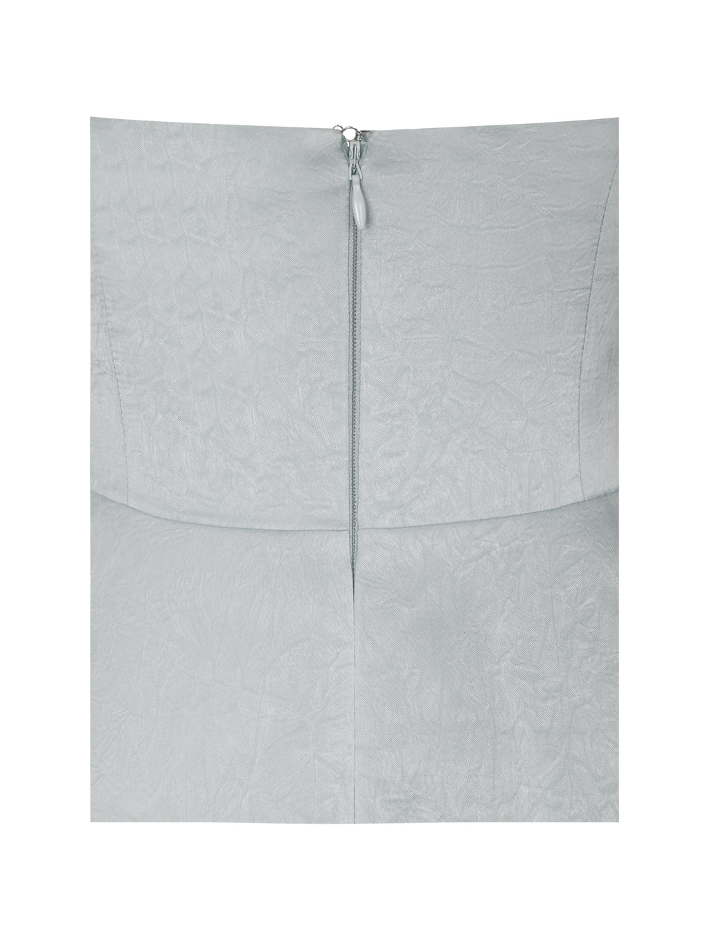 Rianna Light Sage Crinkle Satin Halter Mini Dress