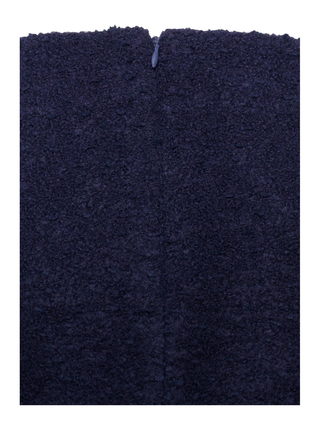 Wylda Navy Blue Boucle Wool Bodycon Mini Skirt - HOUSE OF SHE