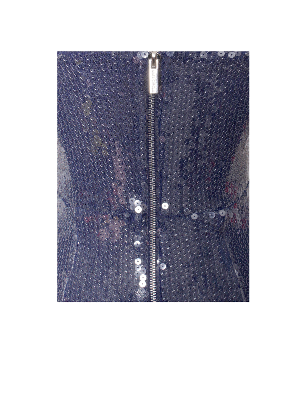Ramona Navy Sequin Strapless High Slit Maxi Dress  HOUSE OF SHE