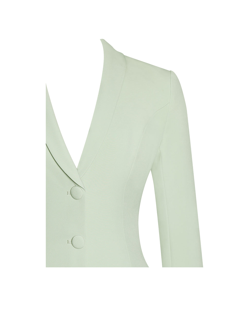 Delia Pistachio Green Blazer Dress with Pleated Detail - HOUSE OF SHE