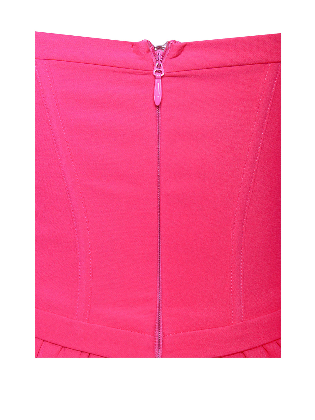 Maia Fuchsia Halter Neck Corset Midi Sundress  HOUSE OF SHE