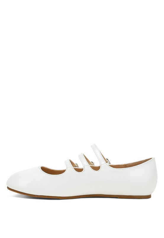 Macarina Triple Strap Mary Jane Sandals - HOUSE OF SHE