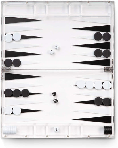 Hampton Acrylic Backgammon Set