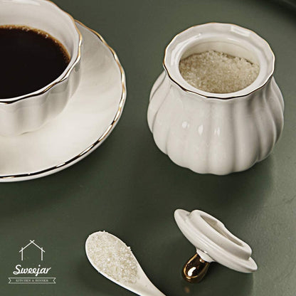 Royal Ceramic Sugar and Creamer 3 Piece Set  HOUSE OF SHE