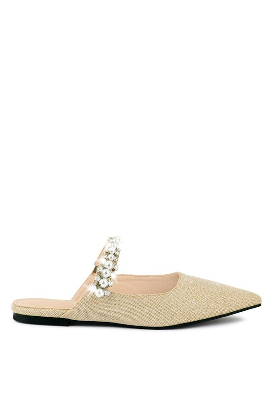 Geode Mary Jane Embellished Mules  HOUSE OF SHE