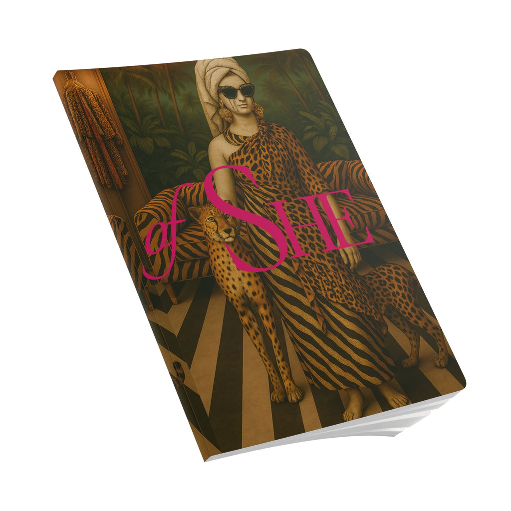 Chic Softcover Journal - 'of SHE HOUSE' Design with Inside Prints - HOUSE OF SHE