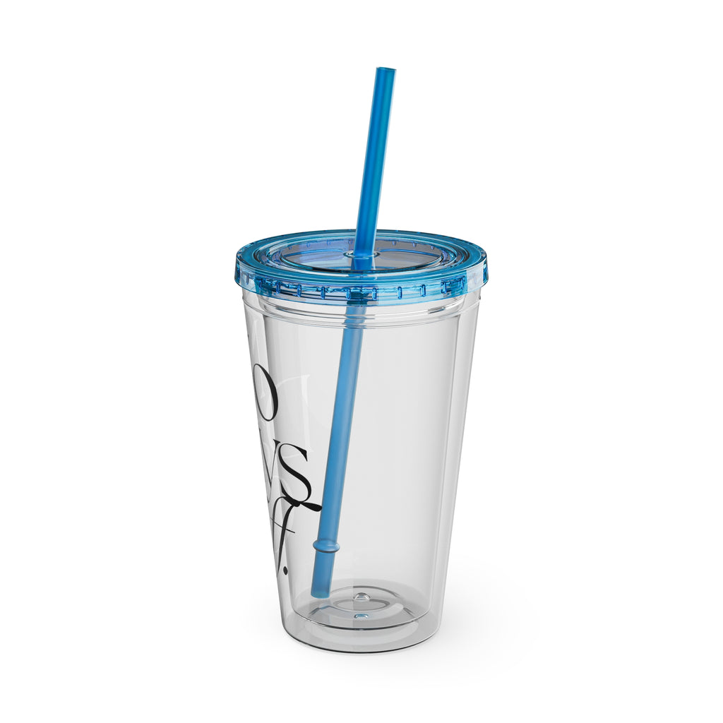 Sunsplash Tumbler with Straw, 16oz - HOUSE OF SHE