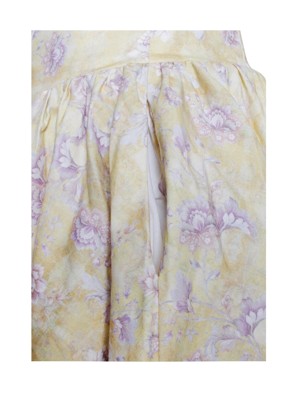 Oana Floral Print Linen Off Shoulder Mini Dress - HOUSE OF SHE