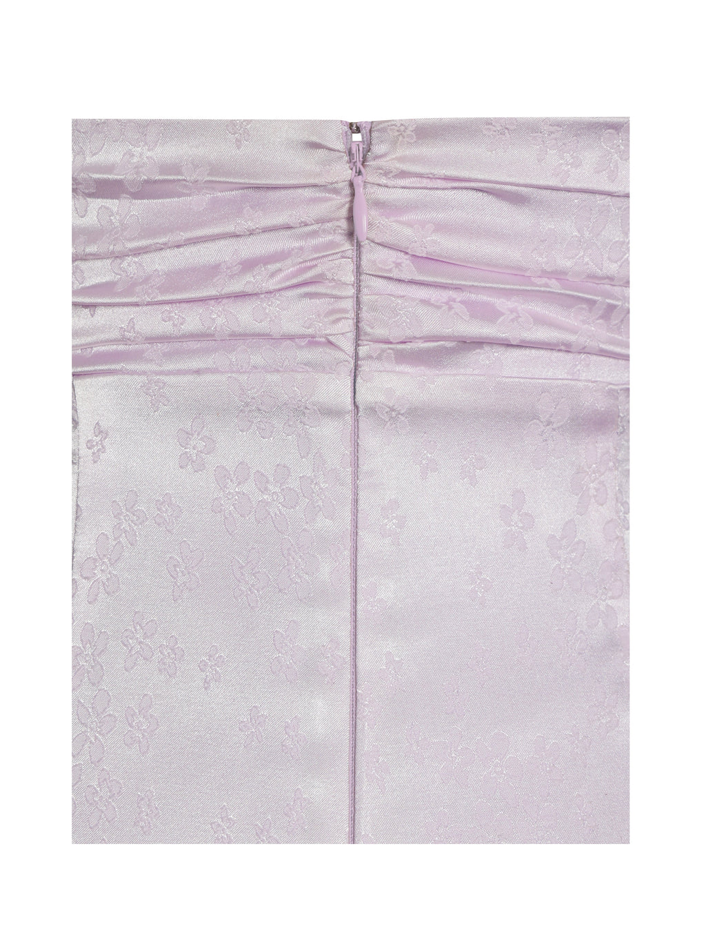 Paolina Taro Pink Jacquard Ruffle Mermaid Maxi Dress