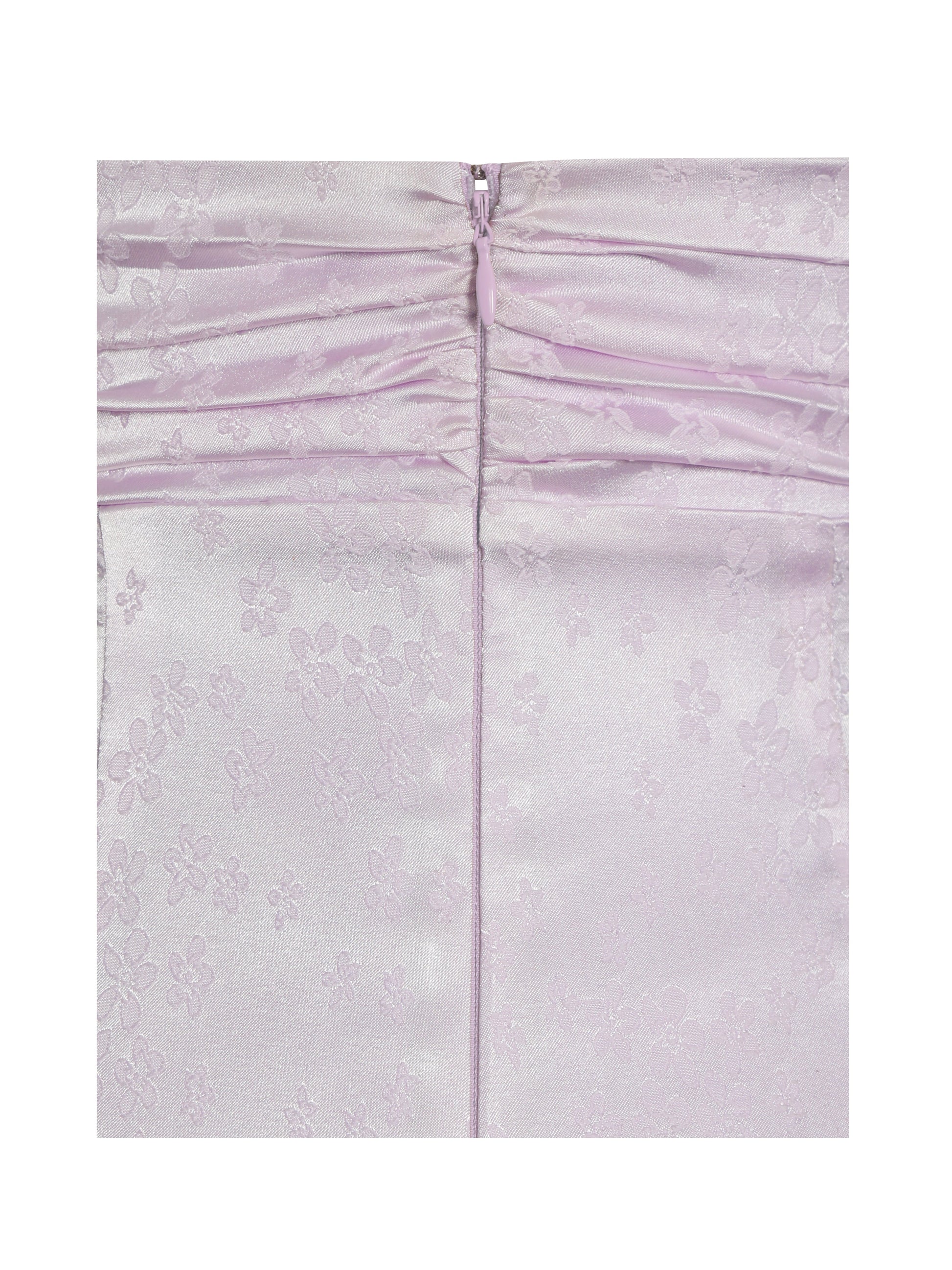 Paolina Taro Pink Jacquard Ruffle Mermaid Maxi Dress