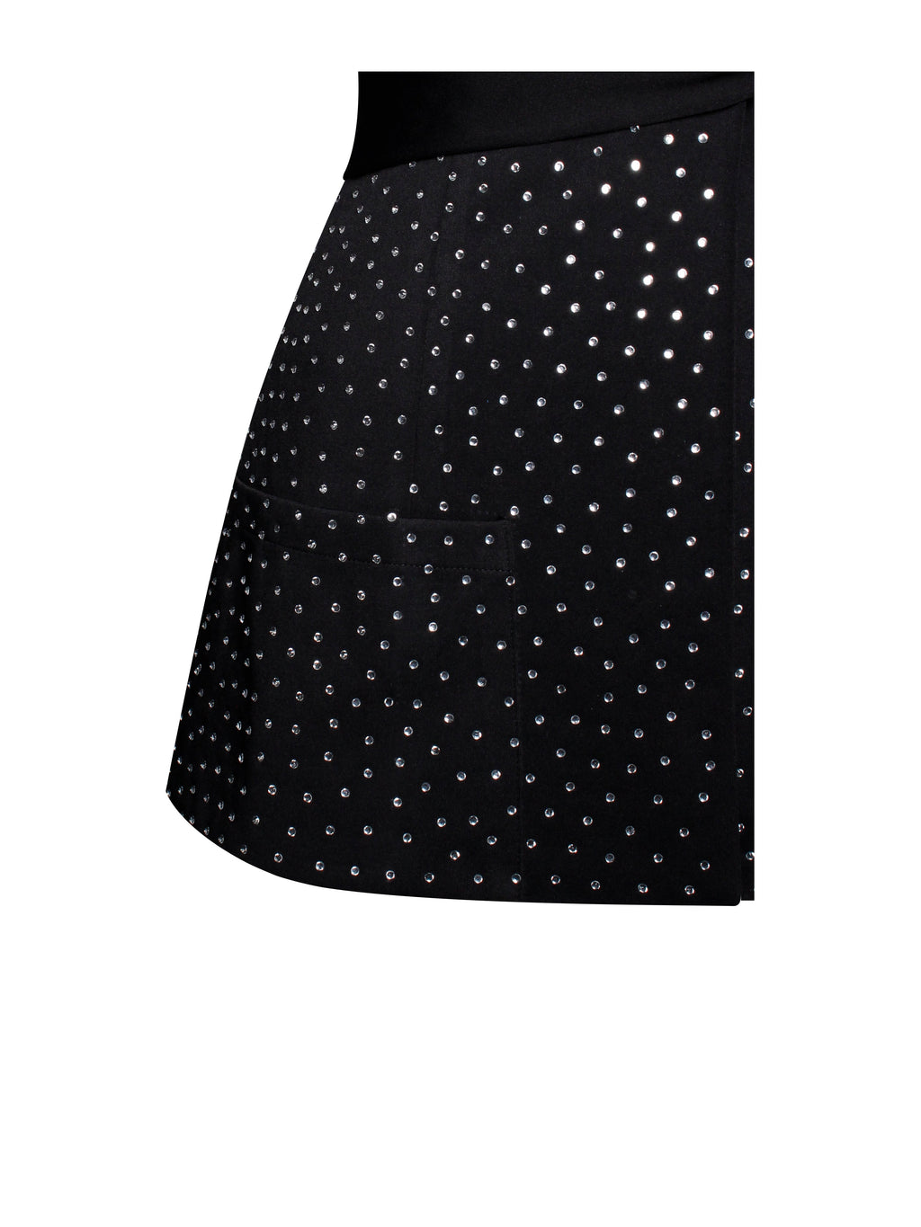 Visionary Crystal Embellished Black Blazer Jacket  HOUSE OF SHE