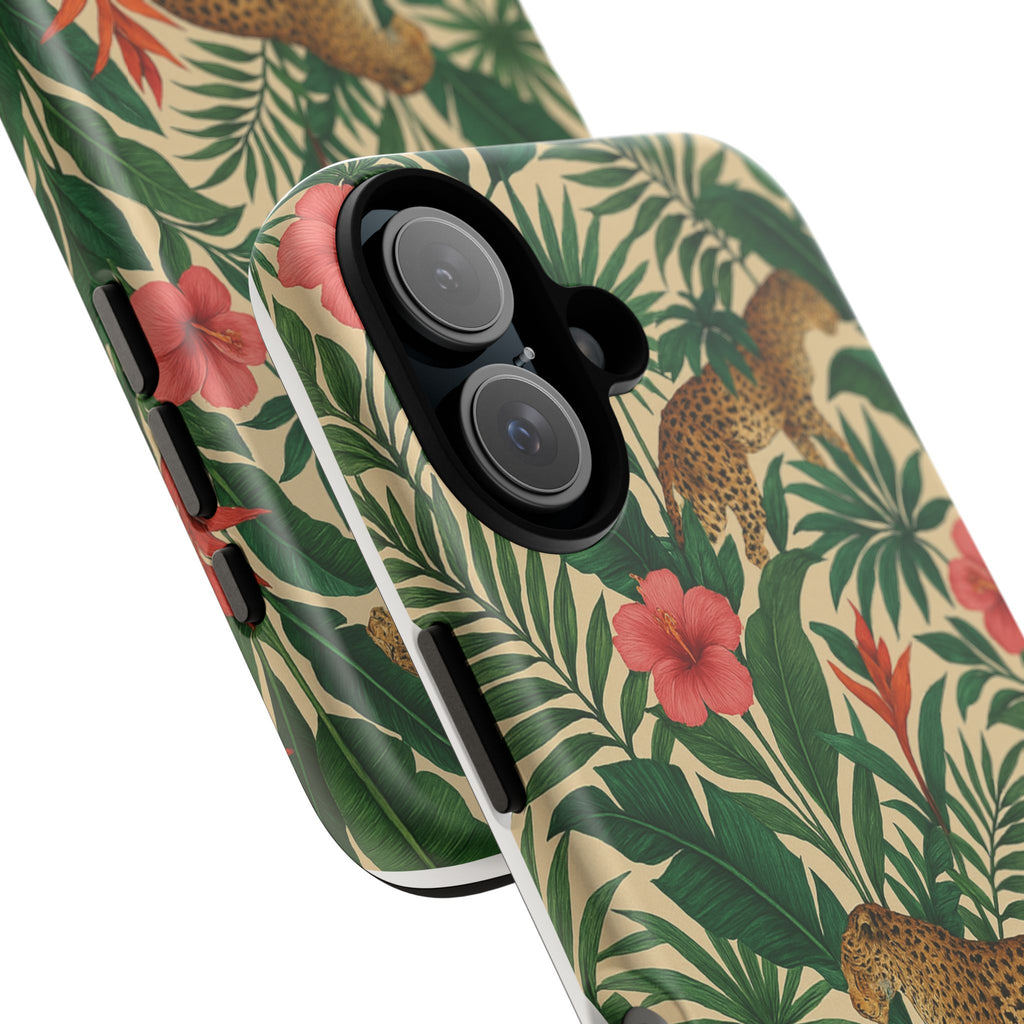 Tough Phone Case with Jungle Leopard Design - HOUSE OF SHE
