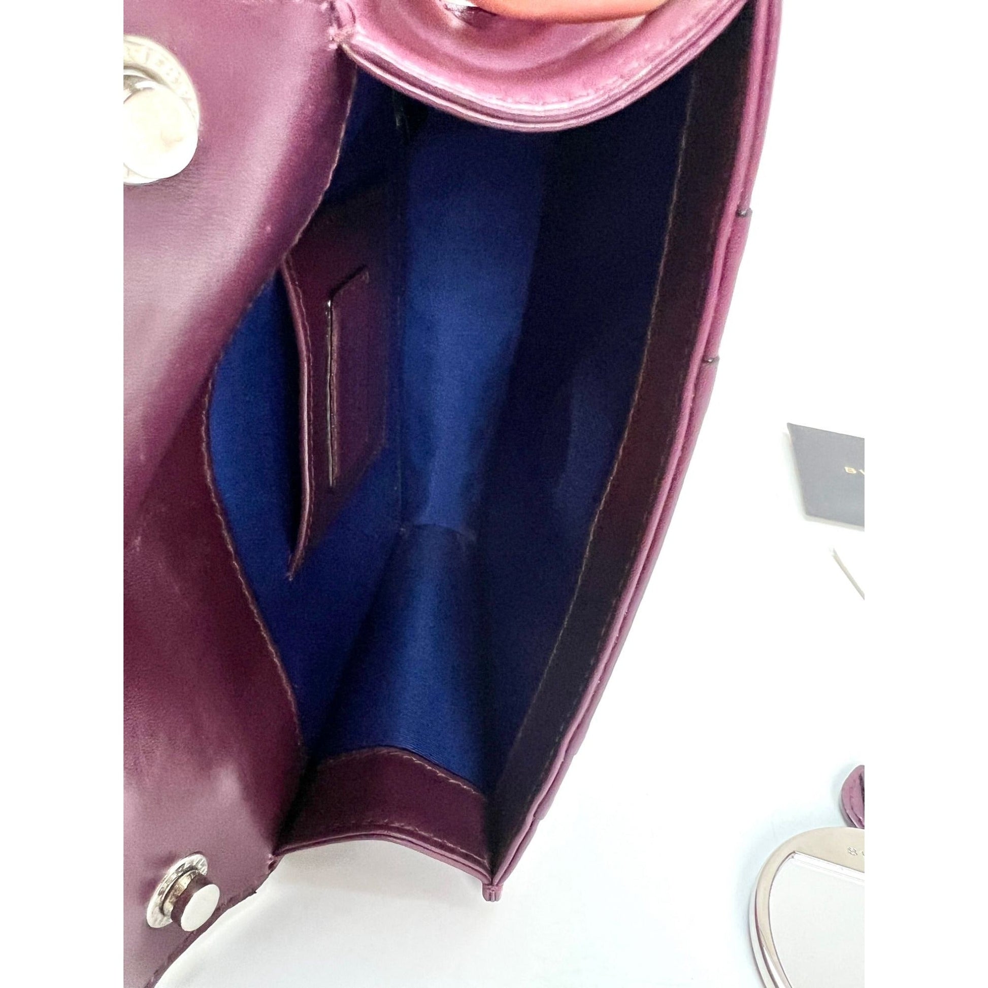 Bvlgari Calfskin Small Serpenti Forever Snake Plum Crossbody Bag - HOUSE OF SHE