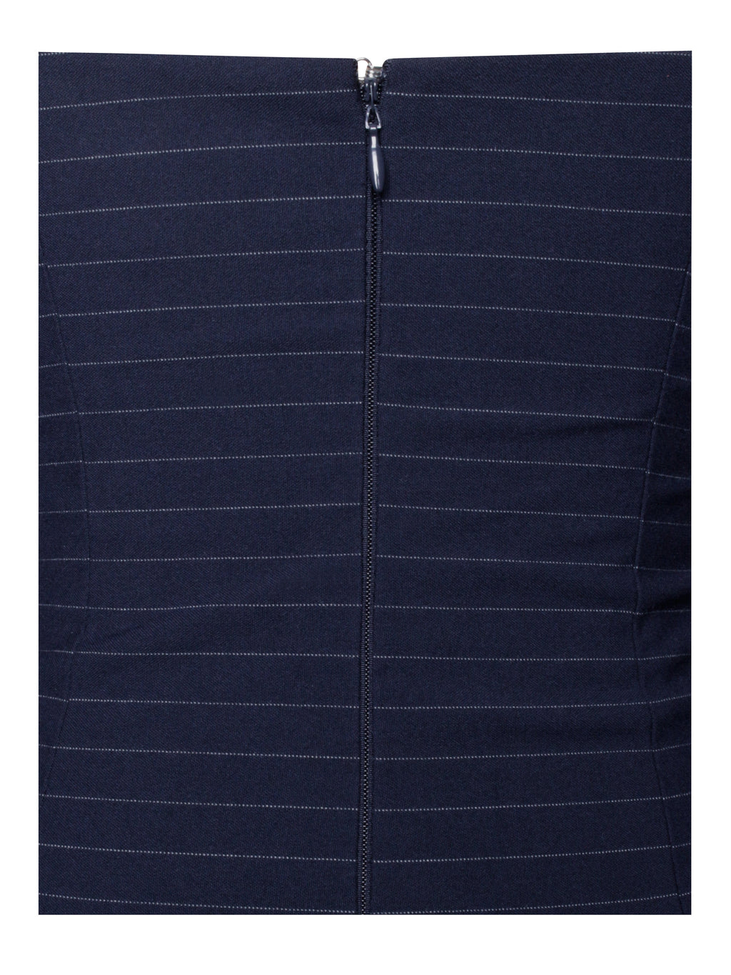 Melody Navy Blue Pinstripe Halter Drop Waist Mini Dress - HOUSE OF SHE