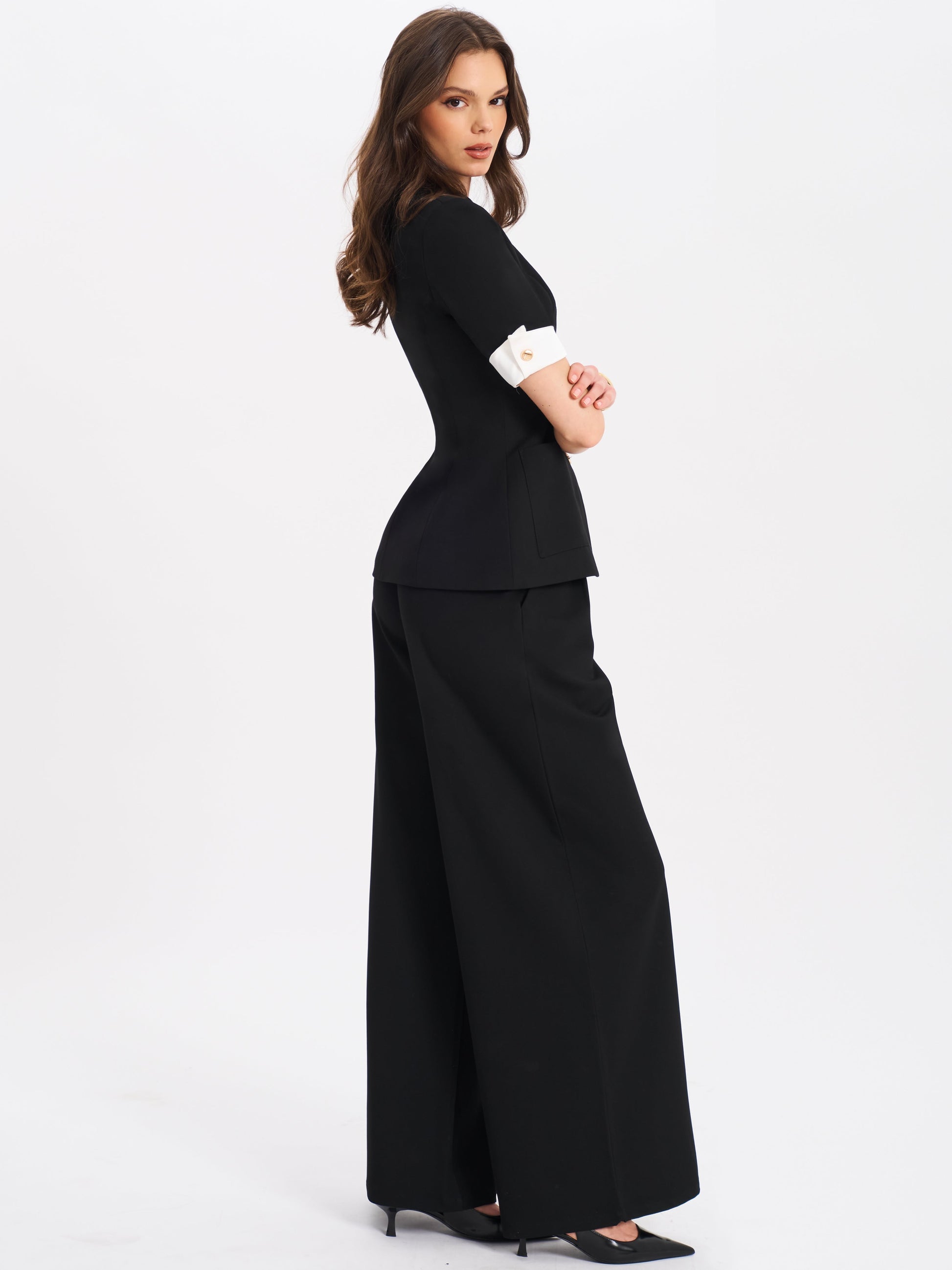 Aleena Short Sleeve Business Casual Blazer