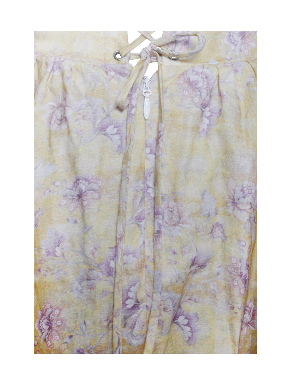 Oana Floral Print Linen Off Shoulder Mini Dress - HOUSE OF SHE