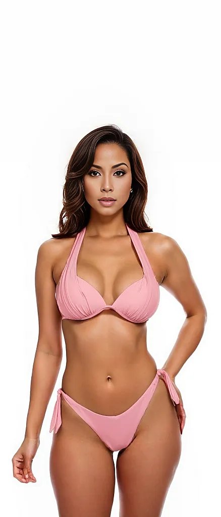 TWO-PIECE BIKINI HALTER TOP  HOUSE OF SHE