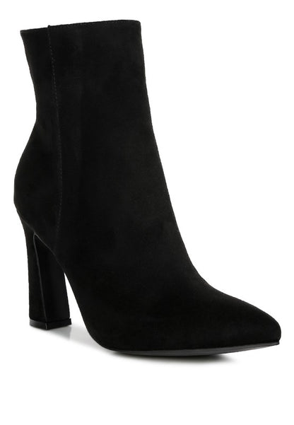 Clubdate Block Heeled Ankle Boots  HOUSE OF SHE