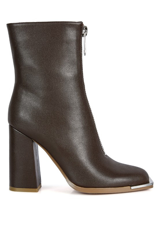 Flower Blade Ankle Boot Heels  HOUSE OF SHE