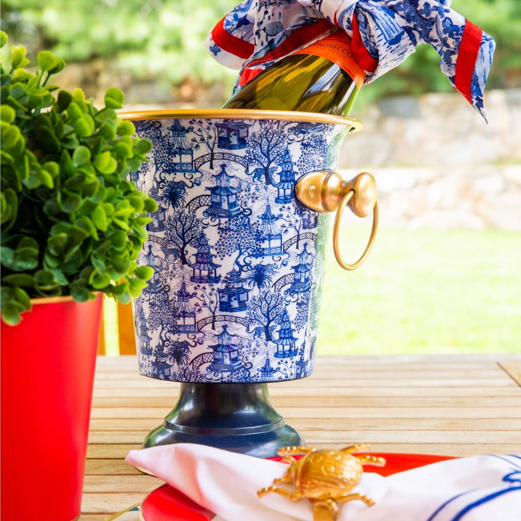 Garden Party Enameled Wine Chiller  HOUSE OF SHE