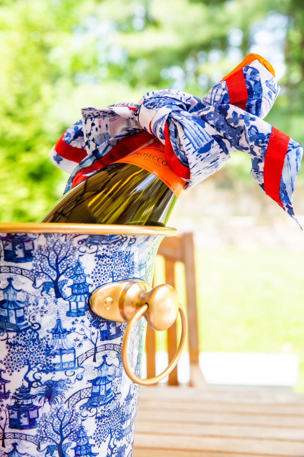 Garden Party Enameled Wine Chiller  HOUSE OF SHE