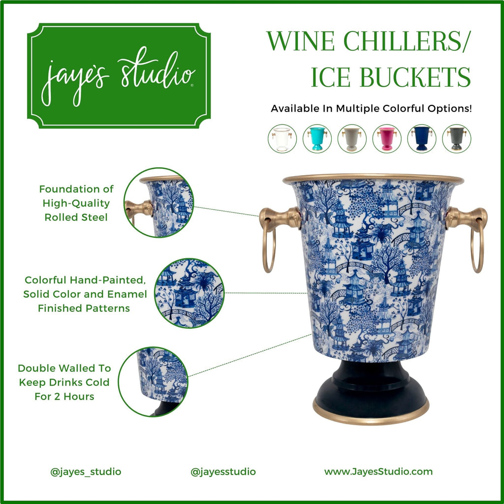 Garden Party Enameled Wine Chiller  HOUSE OF SHE