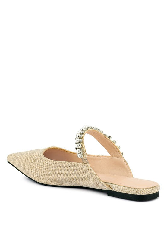 Geode Mary Jane Embellished Mules  HOUSE OF SHE