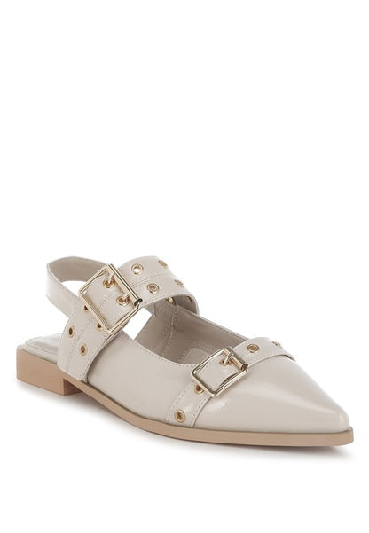 Betula Eyelets & Buckle Detail Flats  HOUSE OF SHE