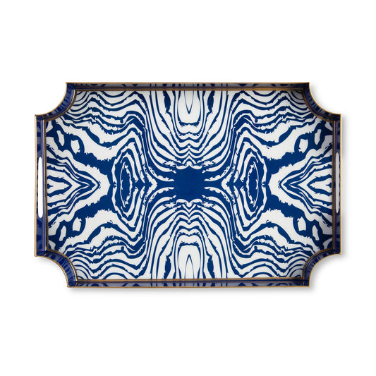 Faux Bois Enameled Jaye Tray  HOUSE OF SHE