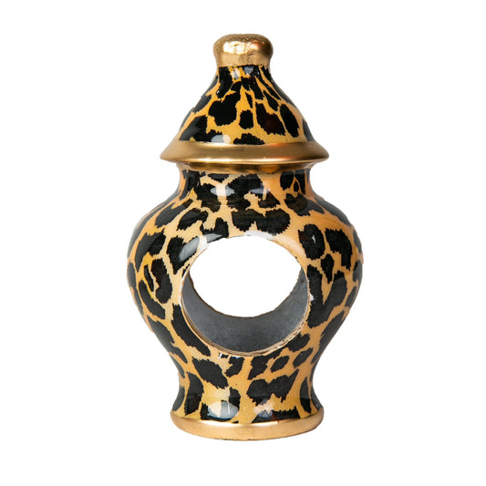 Leopard Spots Ginger Jar Enameled Napkin Ring (4 Pack)  HOUSE OF SHE