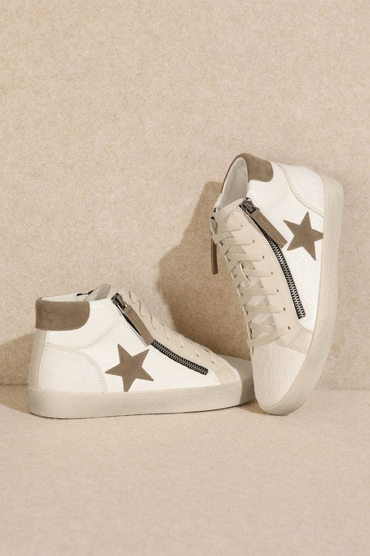 Star, High Top, Sneakers  HOUSE OF SHE