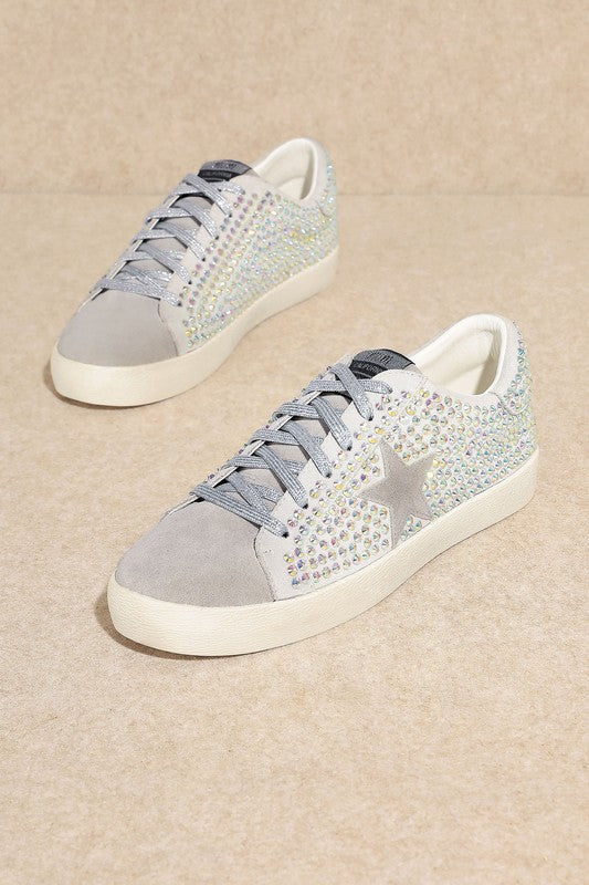 Glam Rhinestone Star Sneakers  HOUSE OF SHE