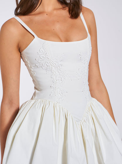 Kadi White Corset Mini Dress