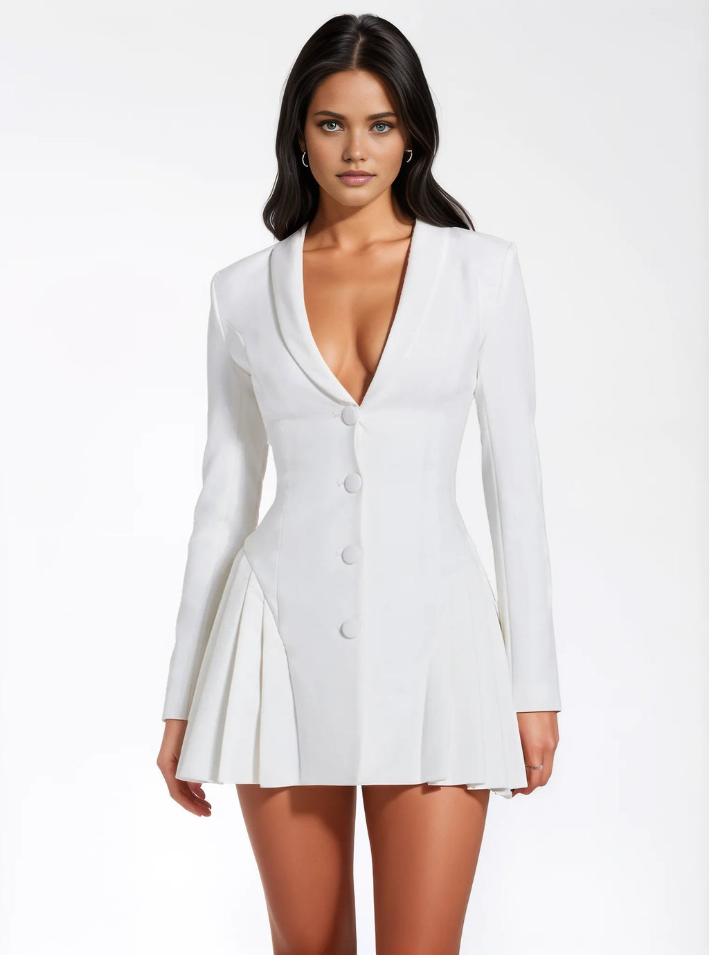 Lia White Blazer Dress  HOUSE OF SHE