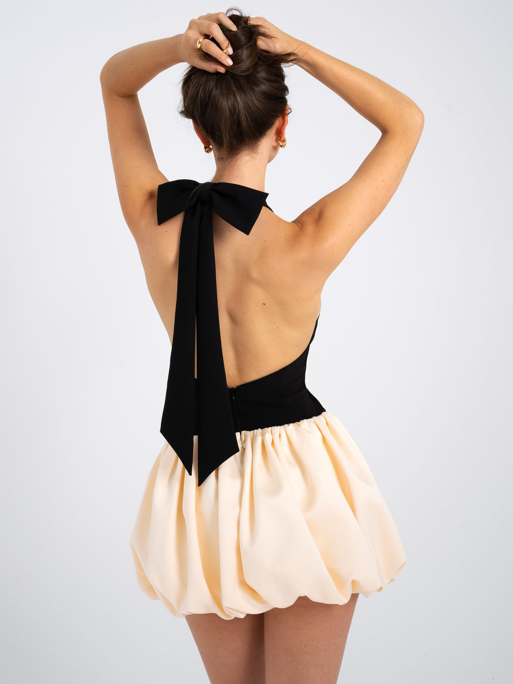 Yaira Backless Drop Waist Mini Dress - HOUSE OF SHE