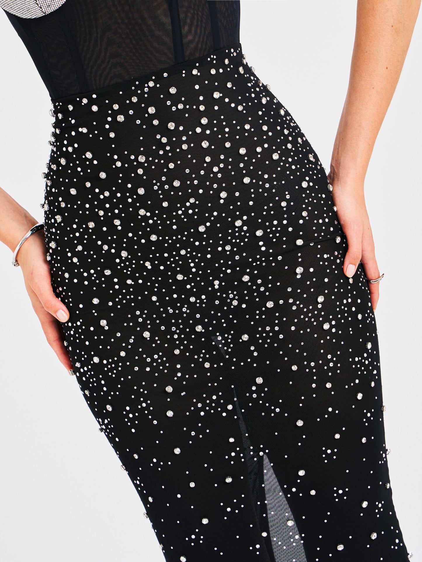 Jimena Rhinestone Maxi Dress