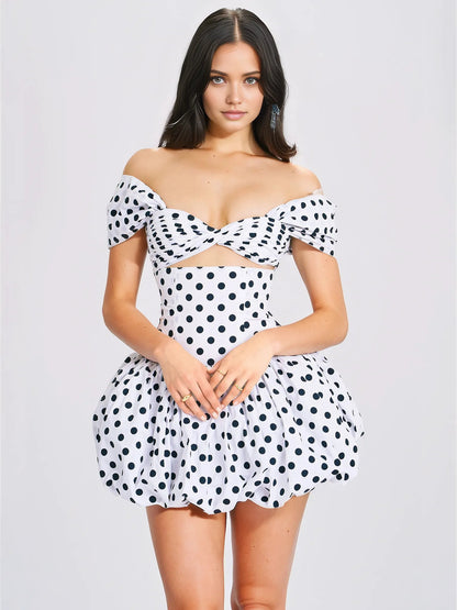 Joia Polka Dot Mini Dress