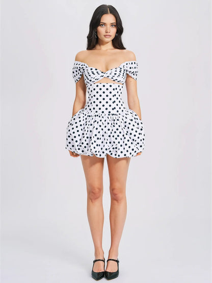 Joia Polka Dot Mini Dress