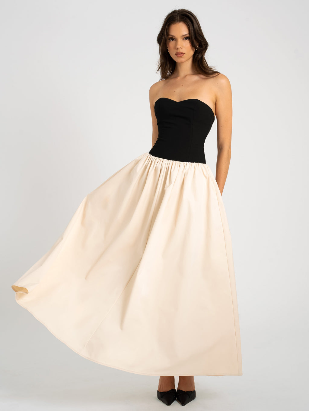Sana Sweetheart Drop Waist Maxi Dress - HOUSE OF SHE