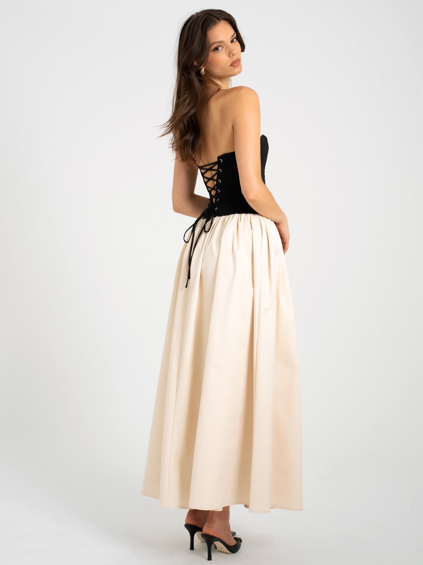 Sana Sweetheart Drop Waist Maxi Dress