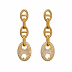 Roxanne Pave Drop Earring