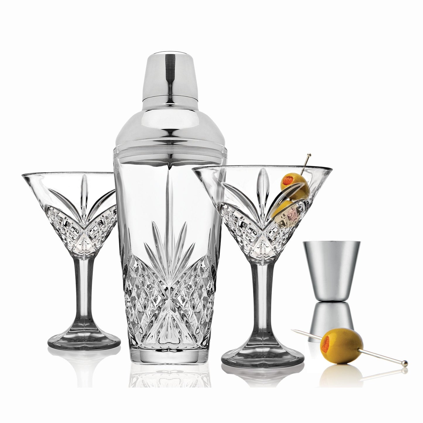 Dublin Crystal 4 Piece Martini Set