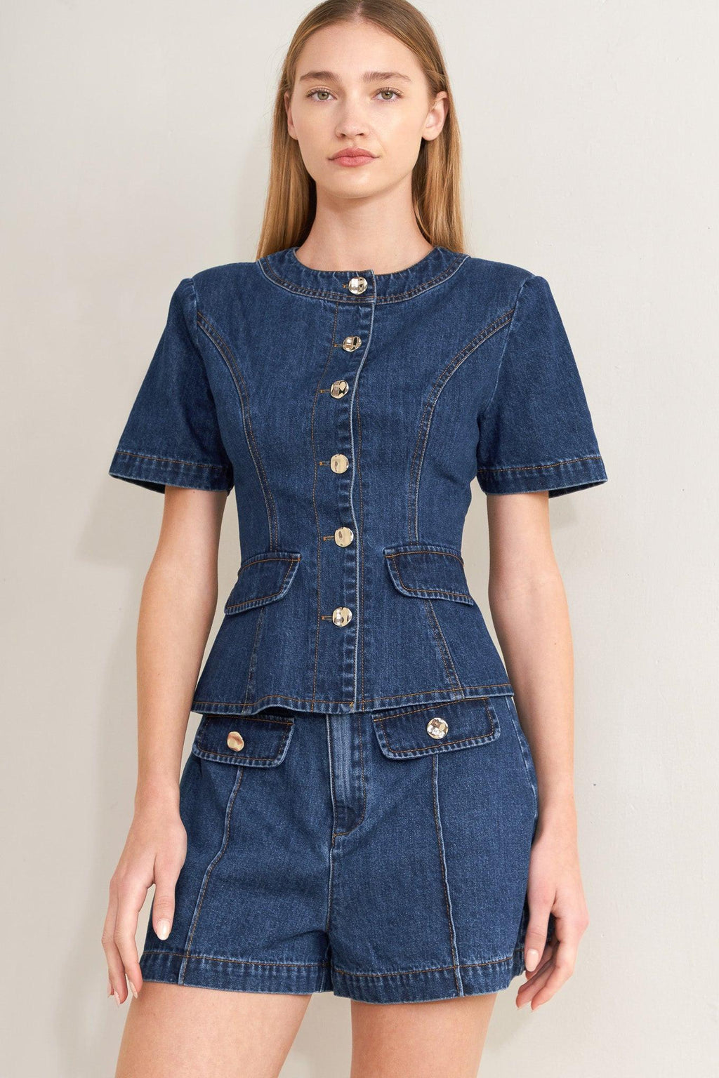 Forever Stylish Denim Top