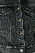 SHADOW STITCH ROMANCE DENIM CROP JACKET