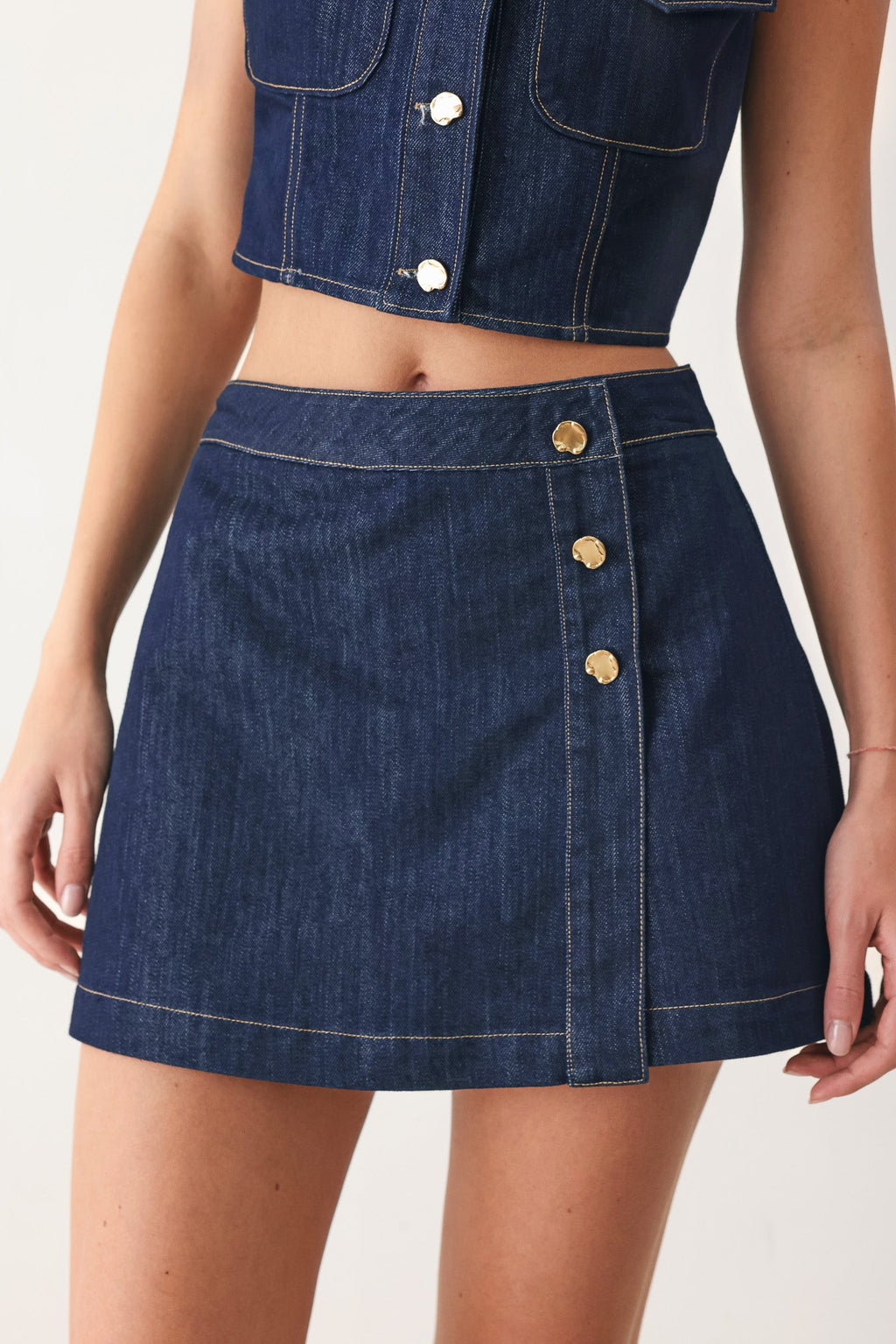 Iconic Indigo Denim Skort
