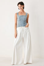THE SEABREEZE DENIM TOP