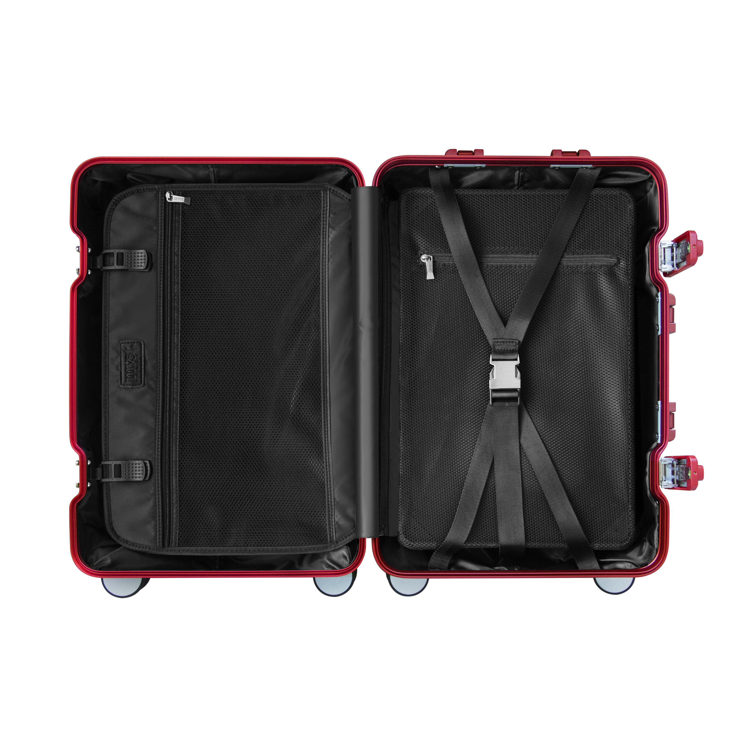 TREVA Aluminum Suitcase Red